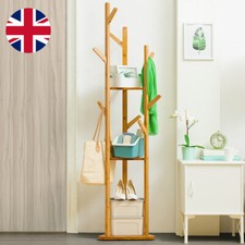 Wooden Coat Hat Hanger Stand