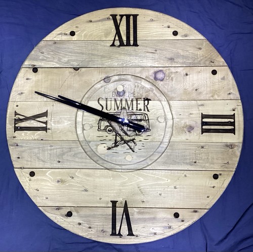 Rustic wooden cable drum reel - rustic,