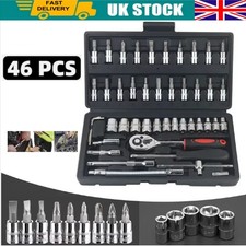 46PCS 1/4 Inch Metric Socket