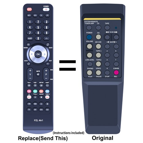 New replacement remote control - new,