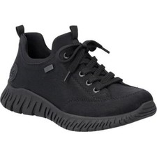 Rieker Womens Ladies Black Water Resistant Trainers Shoes Size 4-8