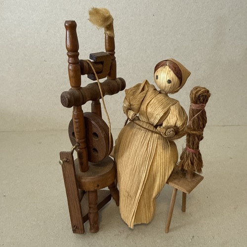 Corn husk doll figure - husk, with