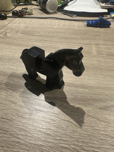 Lego vintage black horse - lego,