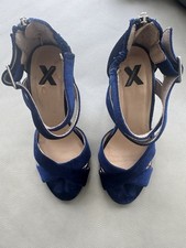 Royal Blue Velvet Heeled