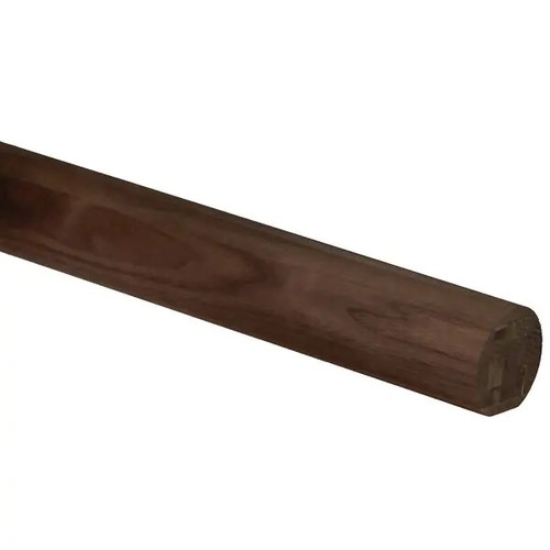 Walnut round mopstick handrail - round,