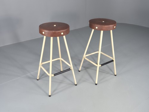 Vintage bar stools cream - vintage,