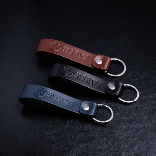 Bmw leather keyring italian - keyring,