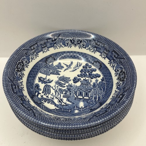 Churchill china blue white - &,