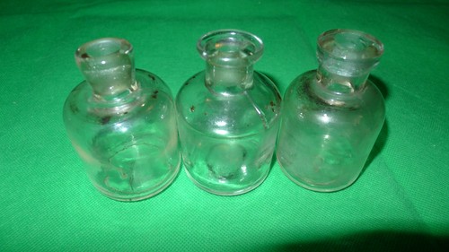 Vintage glass bottles - 3x, 1