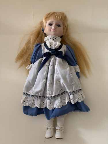 Vintage porcelain doll alice - porcelain,