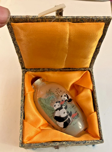 Chinese vtge glass reverse - chinese,