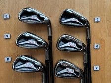 TaylorMade Burner 2009 Iron Set 6pcs 5-PW RE-AX Superfast Flex S 1 day shipping