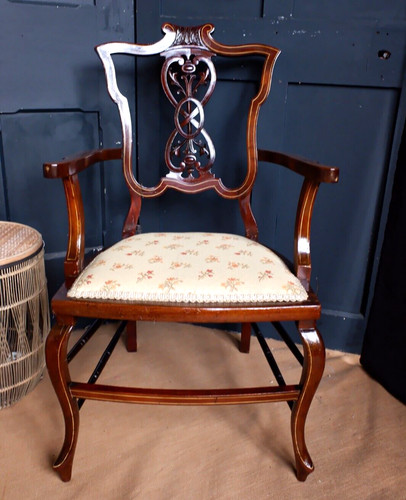 Antique mahogany fireside - antique,