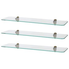 3x Rounded Floating Glass