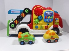 VTech Go Go Smart Wheels Car Carrier Sounds Music Lights Toy Smart Points Works