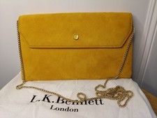LK Bennett Dora suede clutch