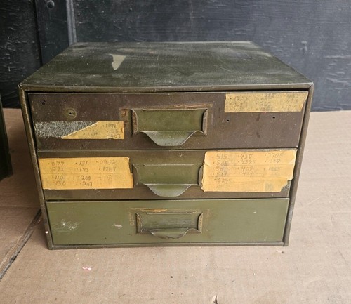 Vtg metal tool chest drawer - vtg,