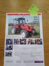 Belarus Tractor 920 950 1025 Sales Leaflet