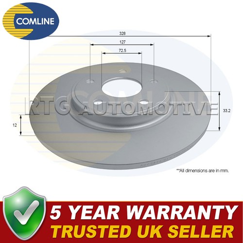 Comline rear brake disc fits - comline,