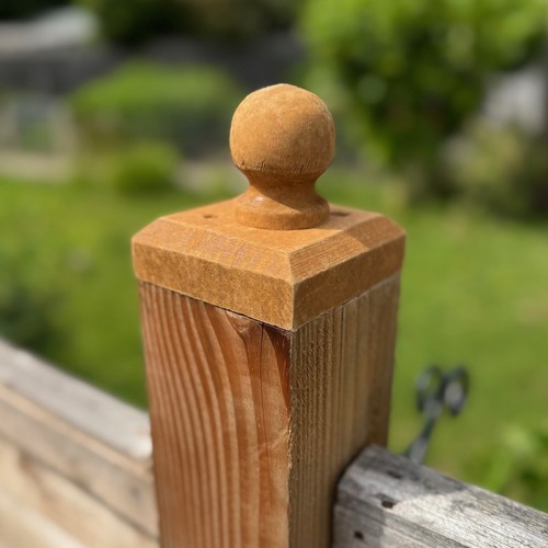 Wooden garden fence post - wooden,