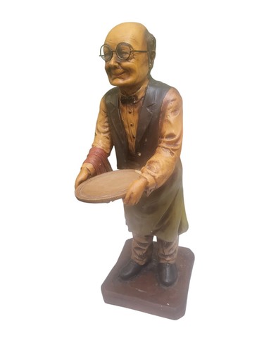 Vintage old man waiter floor - vintage,