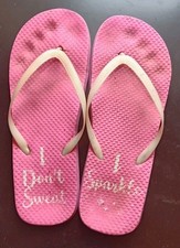Used Flip Flops Hot Pink