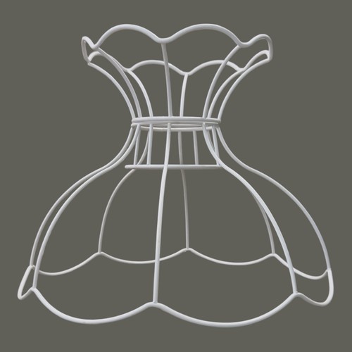 Edwardian lampshade frame 2 - lampshade,
