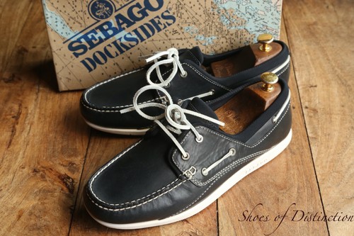 Sebago blue leather - blue,