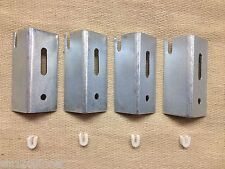 PACK OF 4 UNIVERSAL RADIATOR WALL BRACKETS WITH SET OF ANTI VIBRATION INSERTS