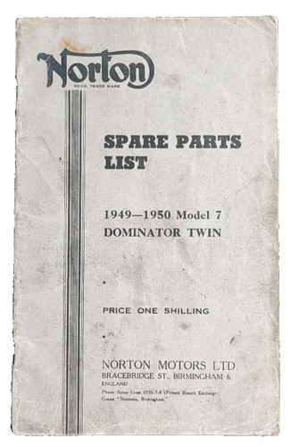 Norton dominator model parts - dominator, 7
