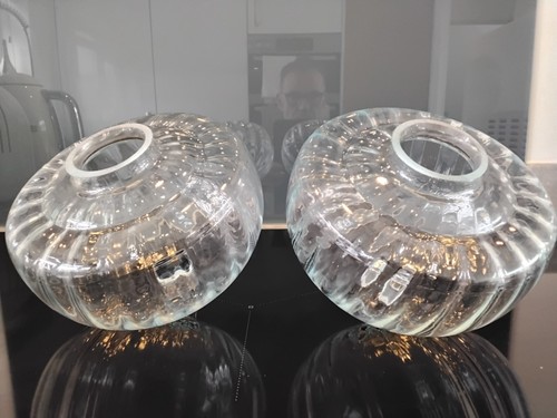 Pair vintage duplex oil - pair,