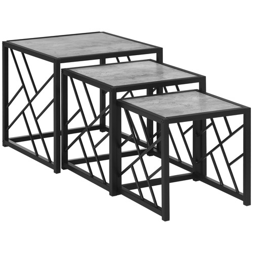 Homcom set nesting coffee - of,