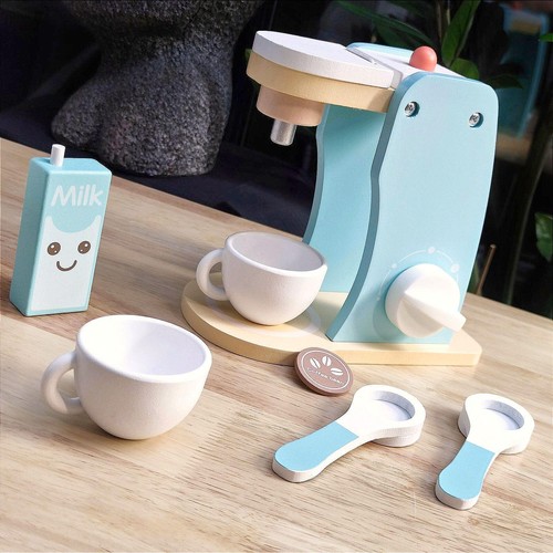 Wooden toy coffee maker - coffee, set