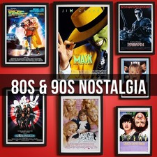 80s And 90s Nostalgic Cinema Movie Posters Childhood Film Nostalgia Wall Art