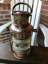 Ship Lantern-Anchor Boat Light Lamp Nautical New Vintage Brass Oil Lamp Maritime
