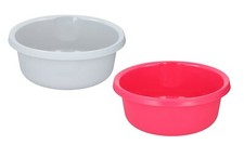 Plastic Round Washing Up Bowl 36cm Circular Large Basin Kitchen Sink Bowl 10L 