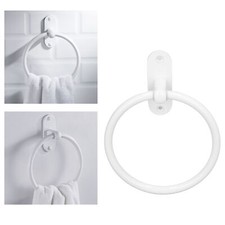 White Towel Ring Modern Hand