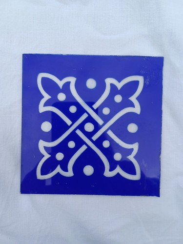 Victorian georgian blue - blue, star