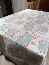 Unique blue pink patchwork