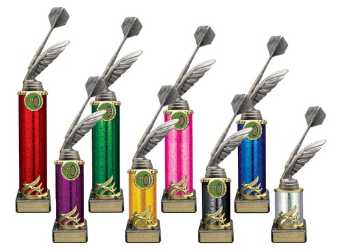 Personalised silver darts with - darts,