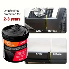 Car Plastic Restorer Trim Polish Black Shine Reviver for Faded Bumpers & Panels