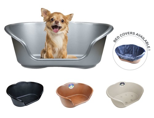 Plastic dog bed - basket, heavy