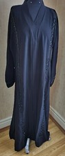 Women Black Embroidery  ABAYA