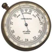 Antique Victorian Pocket Barometer by Aitchison C.19thC