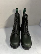 Solovair Green Gaucho 8 Eye Derby Boots Size 8 New Seconds 572