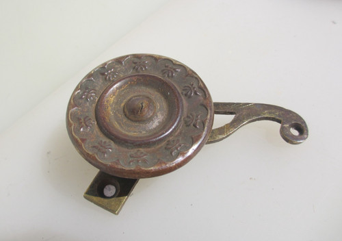 Victorian brass servant bell - victorian,