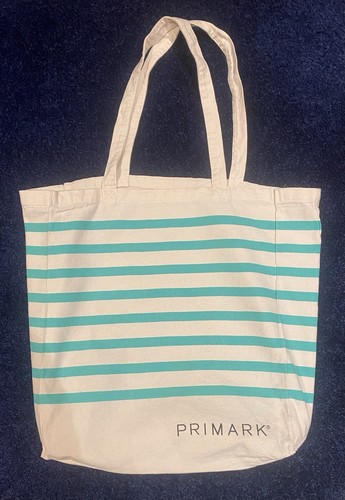 Primark green stripe tote bag - primark,