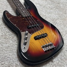 MonoGram Left-Handed Jazz Bass Electric Guitar with Strap | Rare Japan Model
