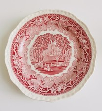 Vintage Mason’s Patent Ironstone China Red Pattern Vista England 9”