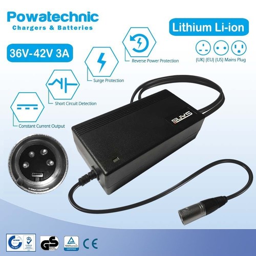 42v xlr pin charger - 4-pin,